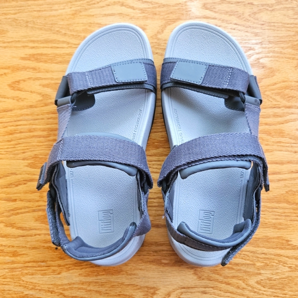 Fitflop New Ryker Webbing Light Grey Sandal 8